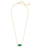 Kendra Scott  - Elisa Necklace Emerald Cats Eye- Gold