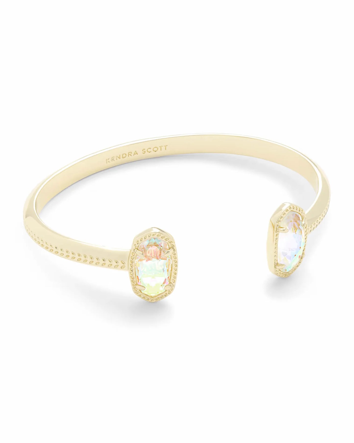 Kendra Scott  - Elton Cuff Bracelet - Gold Dichroic Glass