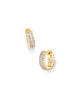 Kendra Scott  - Mikki Pave Huggie Gold Earrings