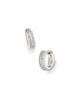 Kendra Scott  - Mikki Pave Huggie Rhod Earrings