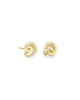 Kendra Scott  - Presleigh Love Knot Stud Earrings - Gold Metal