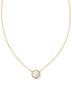 Kendra Scott  - Volleyball Pendant Necklace - Gold and Mother of Pearl