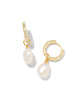 Kendra Scott  - Willa Huggie Pearl Earring - Gold