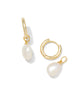 Kendra Scott  - Willa Huggie Pearl Earring - Gold