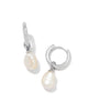 Kendra Scott  - Willa Huggie Pearl Earring- Rhodium