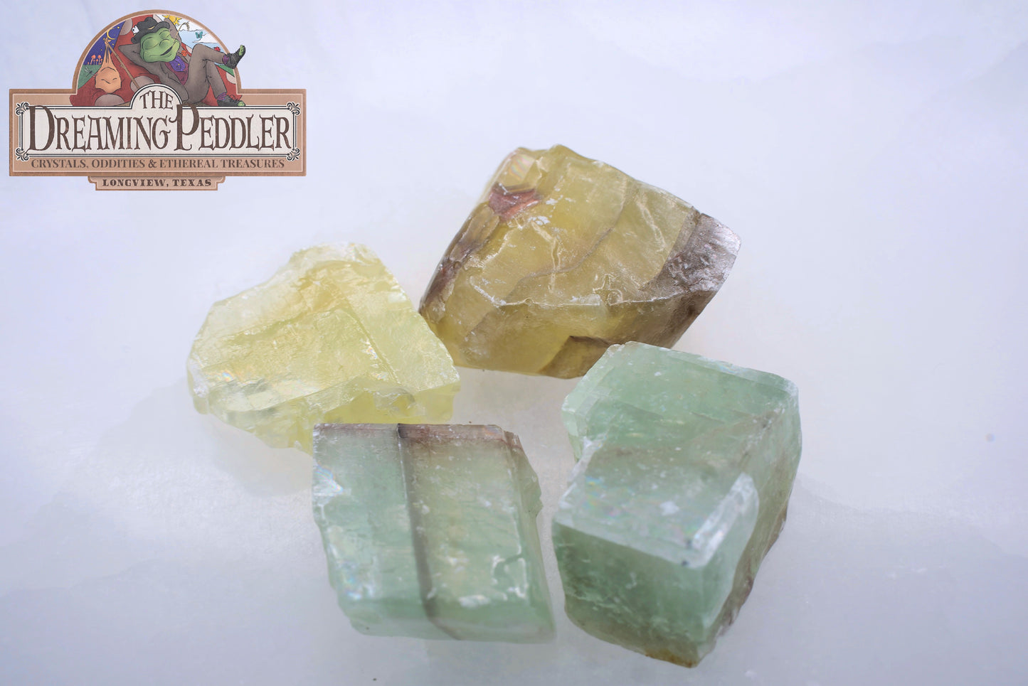 Natural, Hand-Selected Emerald Calcite Rough Stone Individual Pieces