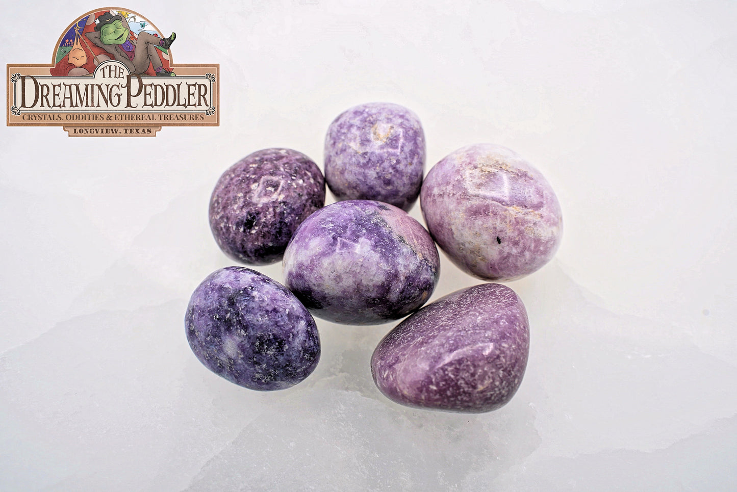 Natural, Hand-Selected Lepidolite Tumbled Stone Individual Pieces