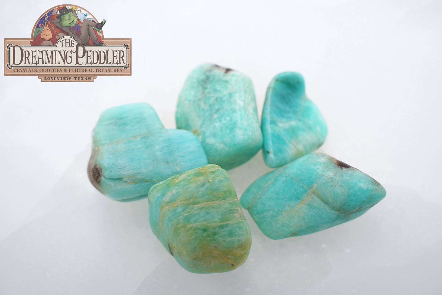 Natural, Hand-Selected Amazonite Tumbled Stone Individual Pieces