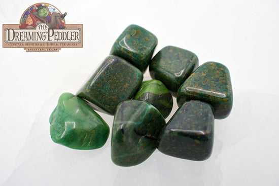 Natural, Hand-Selected Jade Tumbled Stone Individual Pieces