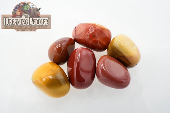 Natural, Hand-Selected Mookaite Tumbled Stone Individual Pieces