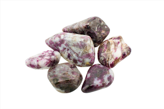 Natural, Hand-Selected Pink Tourmaline Tumbled Stone Individual Pieces