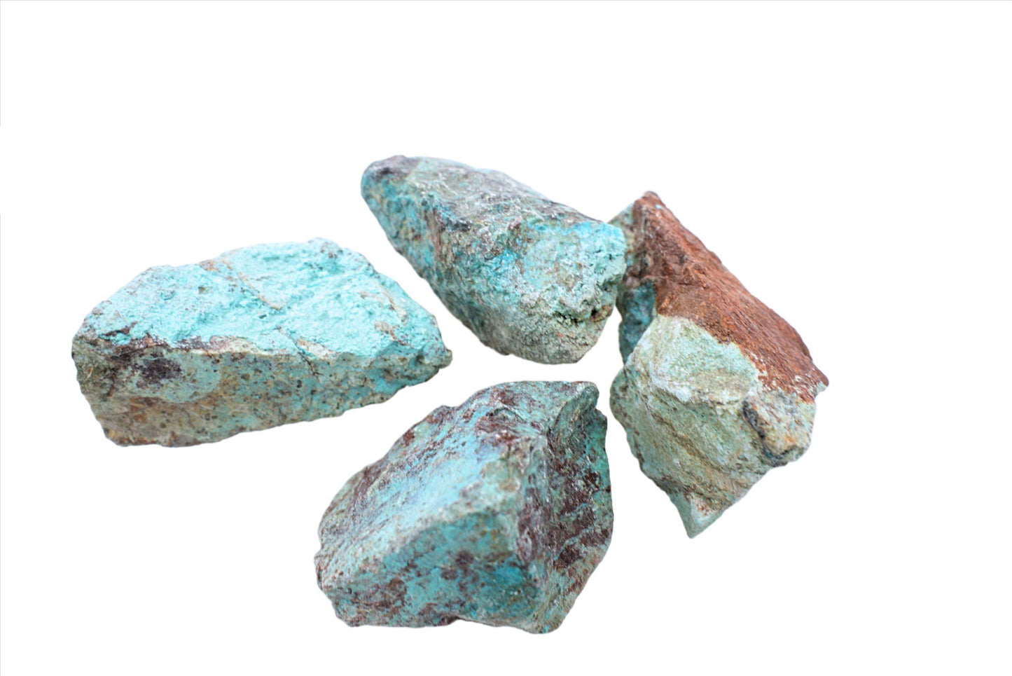 Natural, Hand-Selected Chrysocolla Rough Stone Individual Pieces