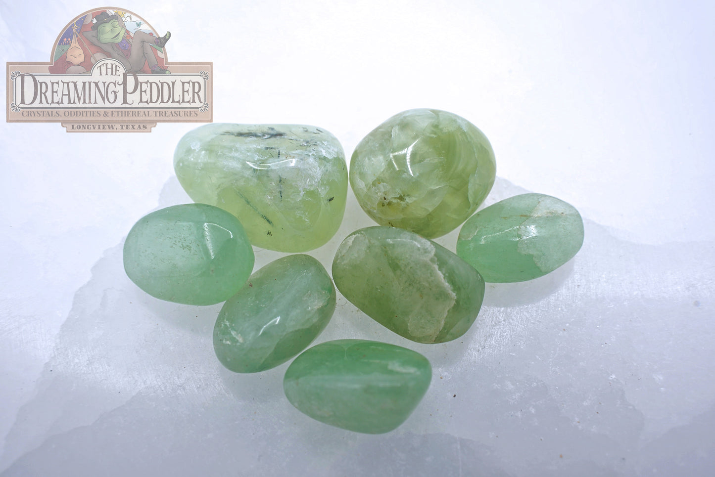 Natural, Hand-Selected Green Aventurine Tumbled Stone Individual Pieces