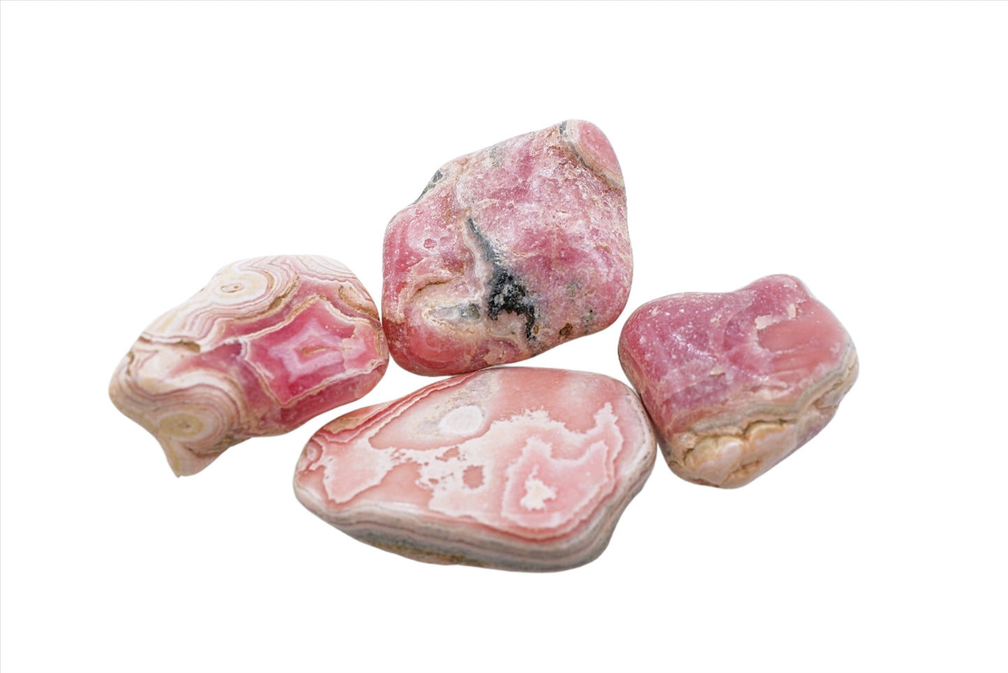 Natural, Hand-Selected Rhodochrosite Tumbled Stone Individual Pieces