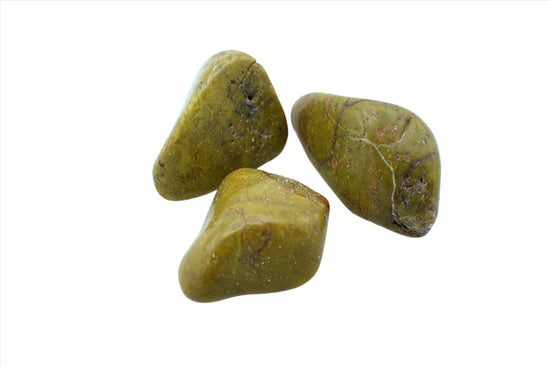 Natural, Hand-Selected Green Opal Tumbled Stone Individual Pieces