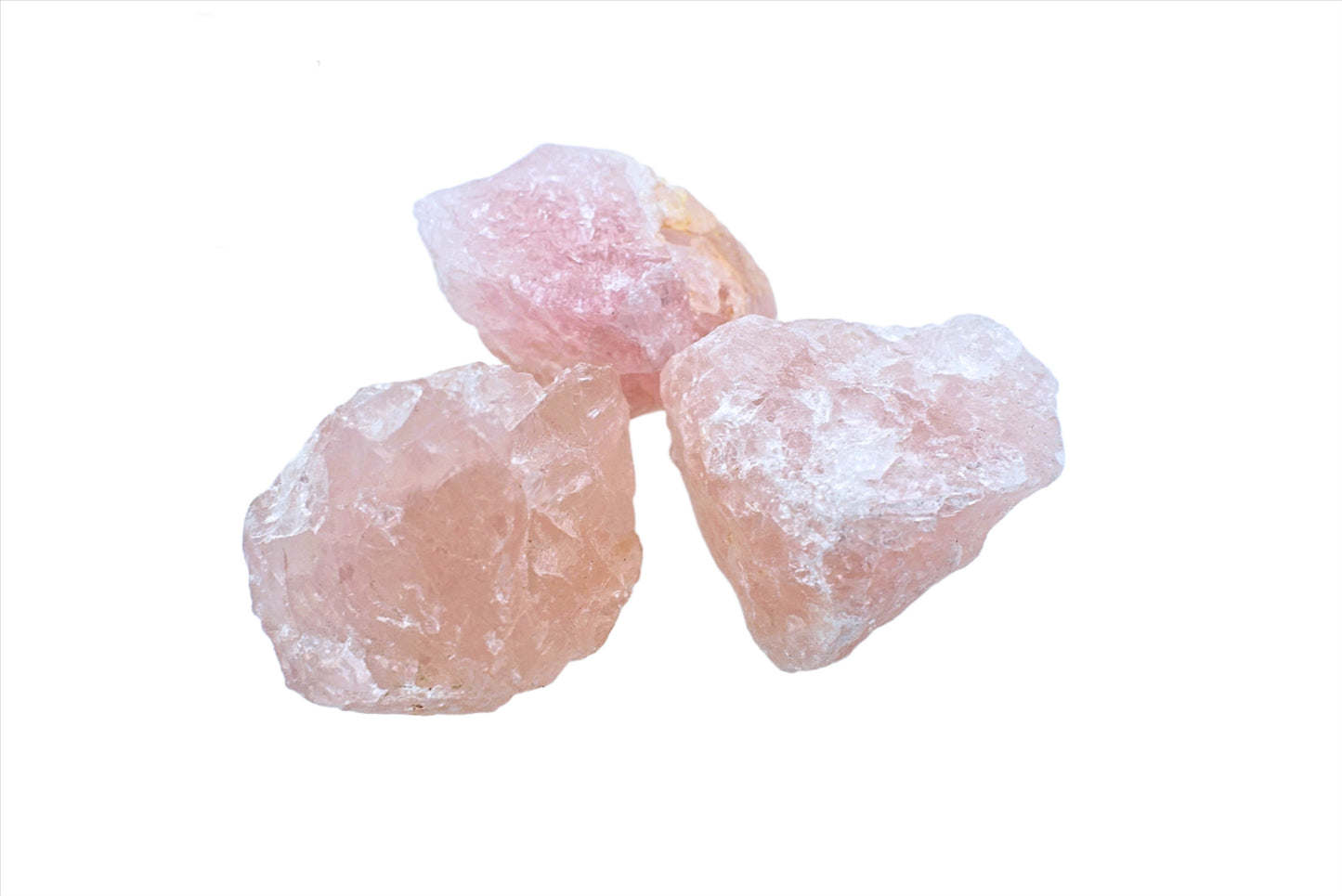 Natural, Hand-Selected Rose Quartz Rough Stone Individual Pieces